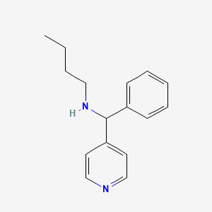 molecular formula C16H20N2 B4885262 N-[phenyl(4-pyridinyl)methyl]-1-butanamine 