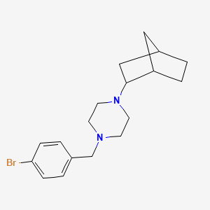 molecular formula C18H25BrN2 B4885337 1-bicyclo[2.2.1]hept-2-yl-4-(4-bromobenzyl)piperazine 