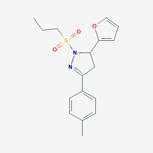 5-(2-furyl)-3-(4-methylphenyl)-1-(propylsulfonyl)-4,5-dihydro-1H-pyrazole