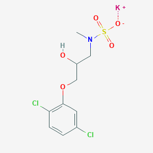 molecular formula C10H12Cl2KNO5S B4885345 potassium [3-(2,5-dichlorophenoxy)-2-hydroxypropyl]methylsulfamate 