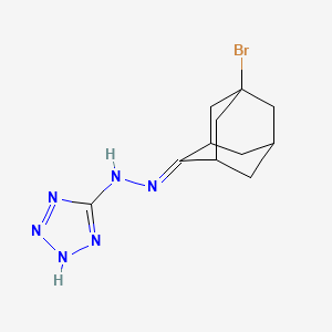 molecular formula C11H15BrN6 B4885354 5-bromo-2-adamantanone 1H-tetrazol-5-ylhydrazone 