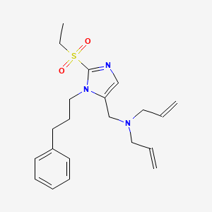 N-allyl-N-{[2-(ethylsulfonyl)-1-(3-phenylpropyl)-1H-imidazol-5-yl]methyl}-2-propen-1-amine