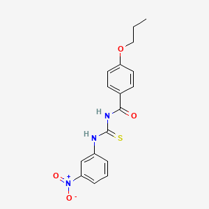 N-{[(3-nitrophenyl)amino]carbonothioyl}-4-propoxybenzamide