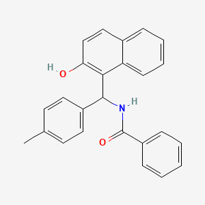 molecular formula C25H21NO2 B4885458 N-[(2-hydroxy-1-naphthyl)(4-methylphenyl)methyl]benzamide 
