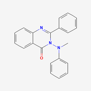 molecular formula C21H17N3O B4885477 3-[methyl(phenyl)amino]-2-phenyl-4(3H)-quinazolinone 