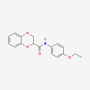molecular formula C17H17NO4 B4885521 N-(4-ethoxyphenyl)-2,3-dihydro-1,4-benzodioxine-2-carboxamide 