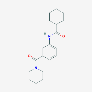 molecular formula C19H26N2O2 B4885566 N-[3-(1-piperidinylcarbonyl)phenyl]cyclohexanecarboxamide 