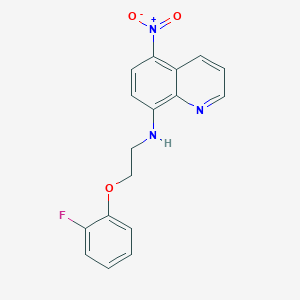 molecular formula C17H14FN3O3 B4885571 N-[2-(2-fluorophenoxy)ethyl]-5-nitro-8-quinolinamine 
