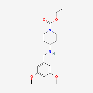 molecular formula C17H26N2O4 B4885642 ethyl 4-[(3,5-dimethoxybenzyl)amino]-1-piperidinecarboxylate 