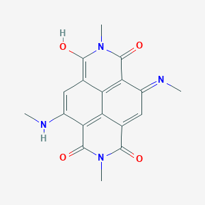molecular formula C18H16N4O4 B4885650 2,7-dimethyl-4,9-bis(methylamino)benzo[lmn]-3,8-phenanthroline-1,3,6,8(2H,7H)-tetrone 