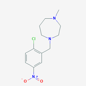 molecular formula C13H18ClN3O2 B4885694 1-(2-chloro-5-nitrobenzyl)-4-methyl-1,4-diazepane 