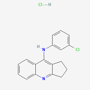 N-(3-chlorophenyl)-2,3-dihydro-1H-cyclopenta[b]quinolin-9-amine hydrochloride