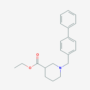 molecular formula C21H25NO2 B4885720 ethyl 1-(4-biphenylylmethyl)-3-piperidinecarboxylate 