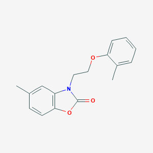 molecular formula C17H17NO3 B488575 5-Methyl-3-(2-o-tolyloxy-ethyl)-3H-benzooxazol-2-one CAS No. 638136-12-6