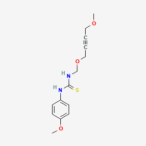 molecular formula C14H18N2O3S B4885759 N-{[(4-methoxy-2-butyn-1-yl)oxy]methyl}-N'-(4-methoxyphenyl)thiourea 