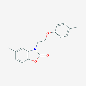 molecular formula C17H17NO3 B488577 5-Methyl-3-(2-p-tolyloxy-ethyl)-3H-benzooxazol-2-one CAS No. 724437-52-9