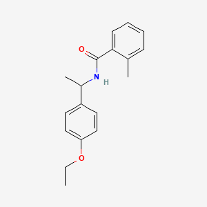 molecular formula C18H21NO2 B4885857 N-[1-(4-ethoxyphenyl)ethyl]-2-methylbenzamide 