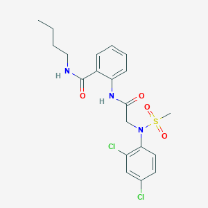 N-butyl-2-{[N-(2,4-dichlorophenyl)-N-(methylsulfonyl)glycyl]amino}benzamide