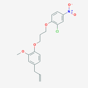 molecular formula C19H20ClNO5 B4885912 4-allyl-1-[3-(2-chloro-4-nitrophenoxy)propoxy]-2-methoxybenzene 