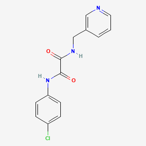 molecular formula C14H12ClN3O2 B4885982 N-(4-chlorophenyl)-N'-(3-pyridinylmethyl)ethanediamide 