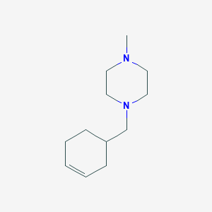 molecular formula C12H22N2 B4886046 1-(3-cyclohexen-1-ylmethyl)-4-methylpiperazine 