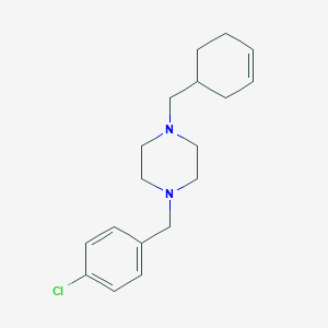 molecular formula C18H25ClN2 B4886053 1-(4-chlorobenzyl)-4-(3-cyclohexen-1-ylmethyl)piperazine 