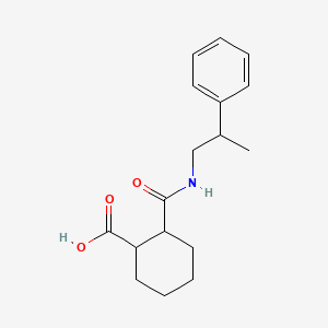 molecular formula C17H23NO3 B4886070 2-{[(2-phenylpropyl)amino]carbonyl}cyclohexanecarboxylic acid 