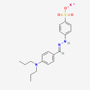 molecular formula C19H24KN3O3S B4886120 potassium 4-{2-[4-(dipropylamino)benzylidene]hydrazino}benzenesulfonate 
