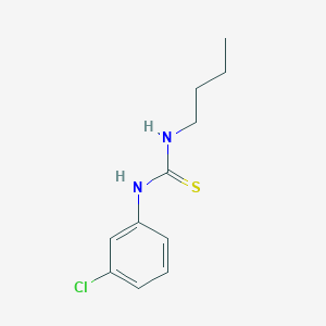 molecular formula C11H15ClN2S B4886127 N-butyl-N'-(3-chlorophenyl)thiourea 