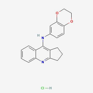 molecular formula C20H19ClN2O2 B4886136 N-(2,3-dihydro-1,4-benzodioxin-6-yl)-2,3-dihydro-1H-cyclopenta[b]quinolin-9-amine hydrochloride 
