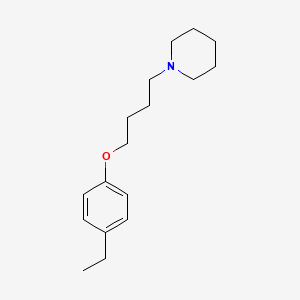 molecular formula C17H27NO B4886189 1-[4-(4-ethylphenoxy)butyl]piperidine 