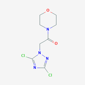 molecular formula C8H10Cl2N4O2 B488626 4-[(3,5-dichloro-1H-1,2,4-triazol-1-yl)acetyl]morpholine CAS No. 727386-68-7
