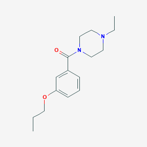 molecular formula C16H24N2O2 B4886321 1-ethyl-4-(3-propoxybenzoyl)piperazine 