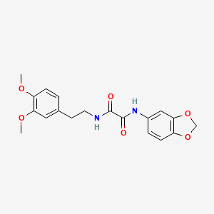 molecular formula C19H20N2O6 B4886348 N-1,3-benzodioxol-5-yl-N'-[2-(3,4-dimethoxyphenyl)ethyl]ethanediamide 
