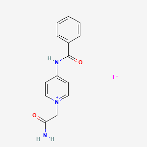 molecular formula C14H14IN3O2 B4886359 1-(2-amino-2-oxoethyl)-4-(benzoylamino)pyridinium iodide 