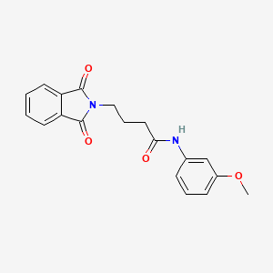 molecular formula C19H18N2O4 B4886391 4-(1,3-dioxo-1,3-dihydro-2H-isoindol-2-yl)-N-(3-methoxyphenyl)butanamide 