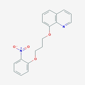 molecular formula C18H16N2O4 B4886447 8-[3-(2-nitrophenoxy)propoxy]quinoline 