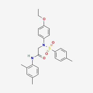 molecular formula C25H28N2O4S B4886513 N~1~-(2,4-dimethylphenyl)-N~2~-(4-ethoxyphenyl)-N~2~-[(4-methylphenyl)sulfonyl]glycinamide 