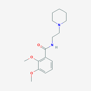 2,3-dimethoxy-N-[2-(1-piperidinyl)ethyl]benzamide