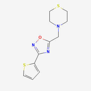 4-{[3-(2-thienyl)-1,2,4-oxadiazol-5-yl]methyl}thiomorpholine