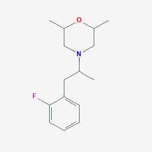 molecular formula C15H22FNO B4886607 4-[2-(2-fluorophenyl)-1-methylethyl]-2,6-dimethylmorpholine 