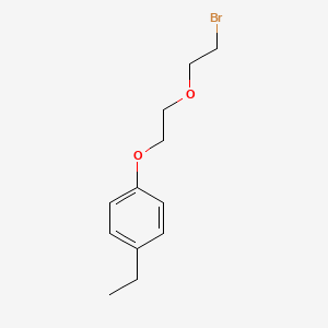 molecular formula C12H17BrO2 B4886668 1-[2-(2-bromoethoxy)ethoxy]-4-ethylbenzene 