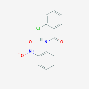 molecular formula C14H11ClN2O3 B4886759 2-chloro-N-(4-methyl-2-nitrophenyl)benzamide 