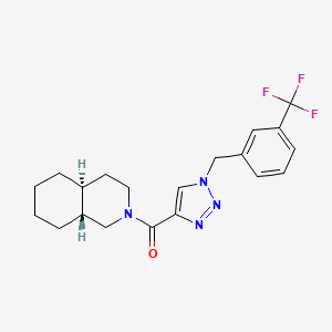 molecular formula C20H23F3N4O B4886781 (4aS*,8aR*)-2-({1-[3-(trifluoromethyl)benzyl]-1H-1,2,3-triazol-4-yl}carbonyl)decahydroisoquinoline 