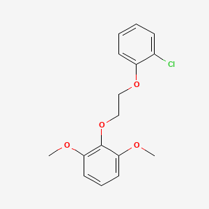 molecular formula C16H17ClO4 B4886795 2-[2-(2-chlorophenoxy)ethoxy]-1,3-dimethoxybenzene 