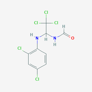 molecular formula C9H7Cl5N2O B4886800 {2,2,2-trichloro-1-[(2,4-dichlorophenyl)amino]ethyl}formamide CAS No. 20856-64-8