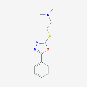 molecular formula C12H15N3OS B488682 N,N-二甲基-2-[(5-苯基-1,3,4-噁二唑-2-基)硫基]乙胺 CAS No. 676133-08-7