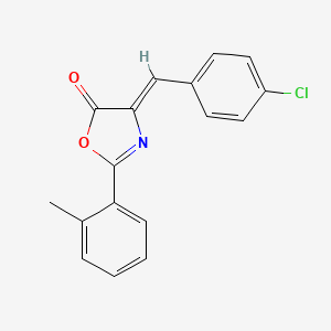 molecular formula C17H12ClNO2 B4886833 4-(4-chlorobenzylidene)-2-(2-methylphenyl)-1,3-oxazol-5(4H)-one 