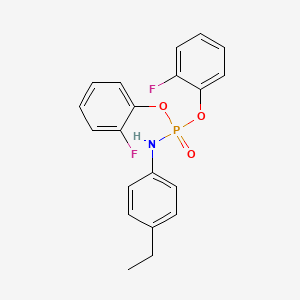molecular formula C20H18F2NO3P B4886844 bis(2-fluorophenyl) (4-ethylphenyl)amidophosphate 