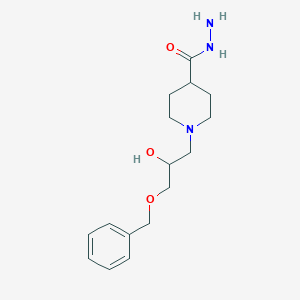 molecular formula C16H25N3O3 B4886861 1-[3-(benzyloxy)-2-hydroxypropyl]-4-piperidinecarbohydrazide 
